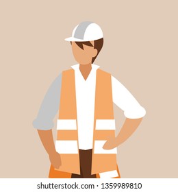 industrial worker avatar character