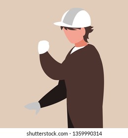 industrial worker avatar character
