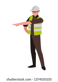 industrial worker avatar character