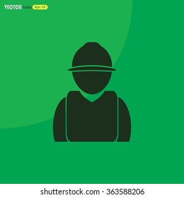 Industrial worker icon