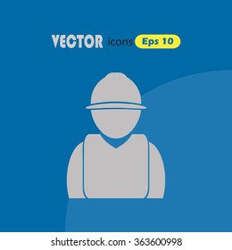 Industrial worker icon