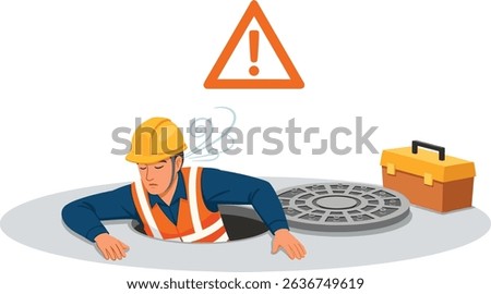 Industrial worker loses consciousness while exiting confined space without proper safety measures, highlighting critical workplace hazard warning