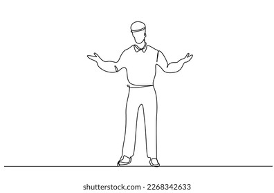 industrial worker male pose safety look full body concept
