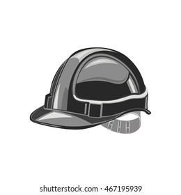 Industrial workers icon safety helmet construction icon