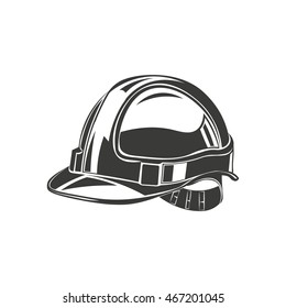 Industrial workers icon safety helmet construction icon