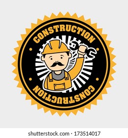 industrial workers over  white  background vector illustration