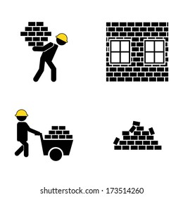 industrial workers over white background vector illustration 