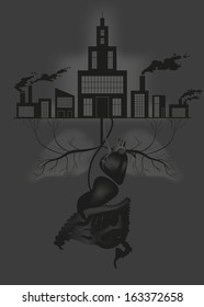 Industrial world (vector illustration) 