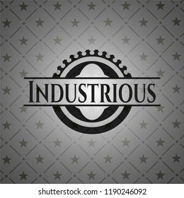 Industrious retro style black emblem