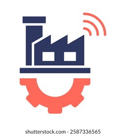 Industry 4 Icon Element For Design