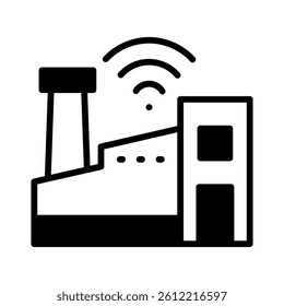 Industry 4 Icon Element for Design