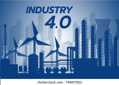 industry 4.0 concept, smart factory solution, Manufacturing technology, 