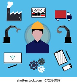 Industry 4.0 Cyber Physical Systems concept