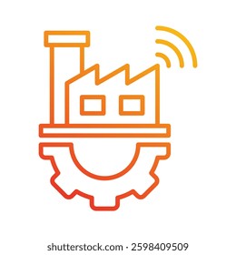 Industry 4.0 Icon Element For Design