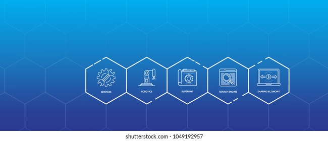 Industry 4.0 Infographic Icon Set