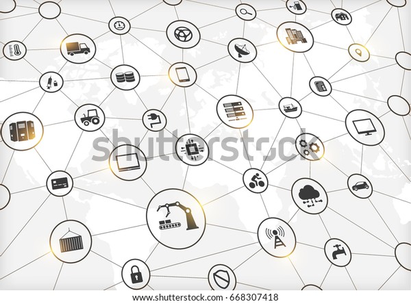 業界4 0 Iot インターネット ネットワーク ネットワーク接続 の