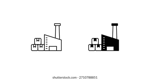Industrie 4.0-Set-Symbol auf weißem Hintergrund, Vektorgrafik