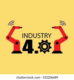 Industry 4.0 vector illustration
