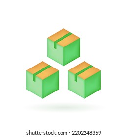 Industry 5s 3d icon. 5s methodology for manufacture industry. 3d render vector illustration