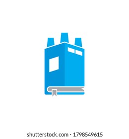 logotipo del libro industrial , logotipo mecánico