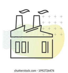 Icono de construcción de la industria como archivo EPS 10