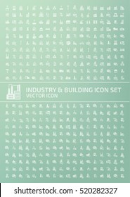 Industry and building icon set,clean vector