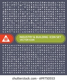 Industry and building icon set,vector