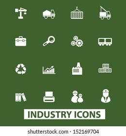 conjunto de iconos de negocios de la industria, vector