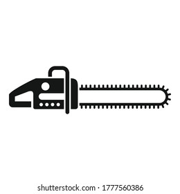 Industry chainsaw icon. Simple illustration of industry chainsaw vector icon for web design isolated on white background