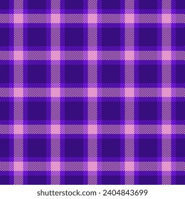 Industry check background fabric, japan pattern tartan plaid. Newborn textile seamless texture vector in violet and pink color.