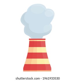 Industry chimney icon. Cartoon of Industry chimney vector icon for web design isolated on white background