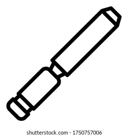Industry chisel icon. Outline industry chisel vector icon for web design isolated on white background