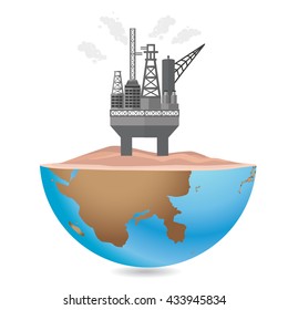 Industry concept design on white background,vector