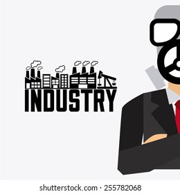 industry concept design, vector illustration eps10 graphic 