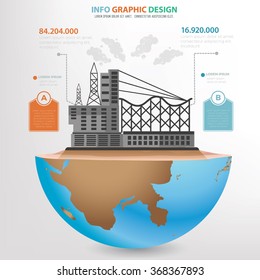 Industry concept design,info graphic,clean vector