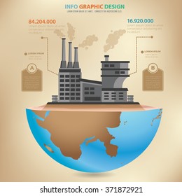 Industry concept design,info graphic,vector