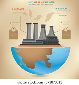 Industry concept design,info graphic,vector