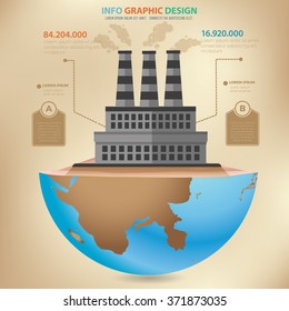 Industry concept design,info graphic,vector