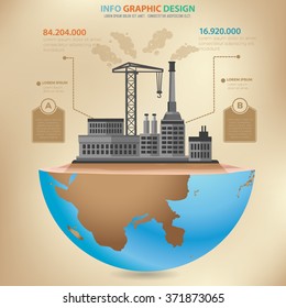 Industry concept design,info graphic,vector