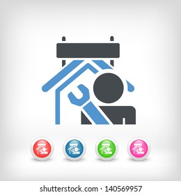 Industry concept icon illustration