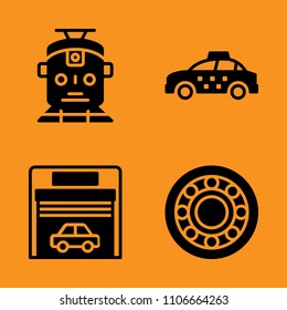 industry, concept, railway and home icons set. Vector illustration for web and design