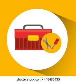 industry construction car in icon vector illustration