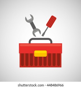 industry construction car in icon vector illustration