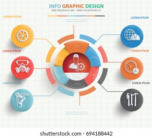 Industry and construction info graphic design,vector