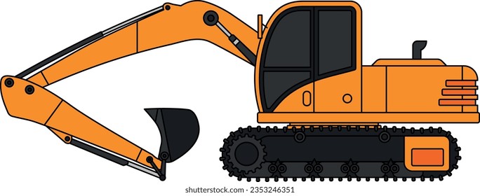 industria, construcción, maquinaria, maquinaria, pesadas, trabajos, equipos, excavadoras, tractores