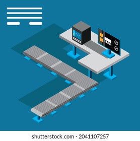 industry conveyor and computers for control