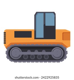 Industry crawler icon cartoon vector. Machine mobile. Car industrial