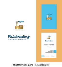 Industry Creative Logo and business card. vertical Design Vector