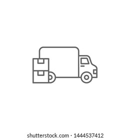 Industry delivery distribution retail store transportation warehouse icon