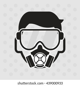 Industry design. Factory icon. Flat illustration